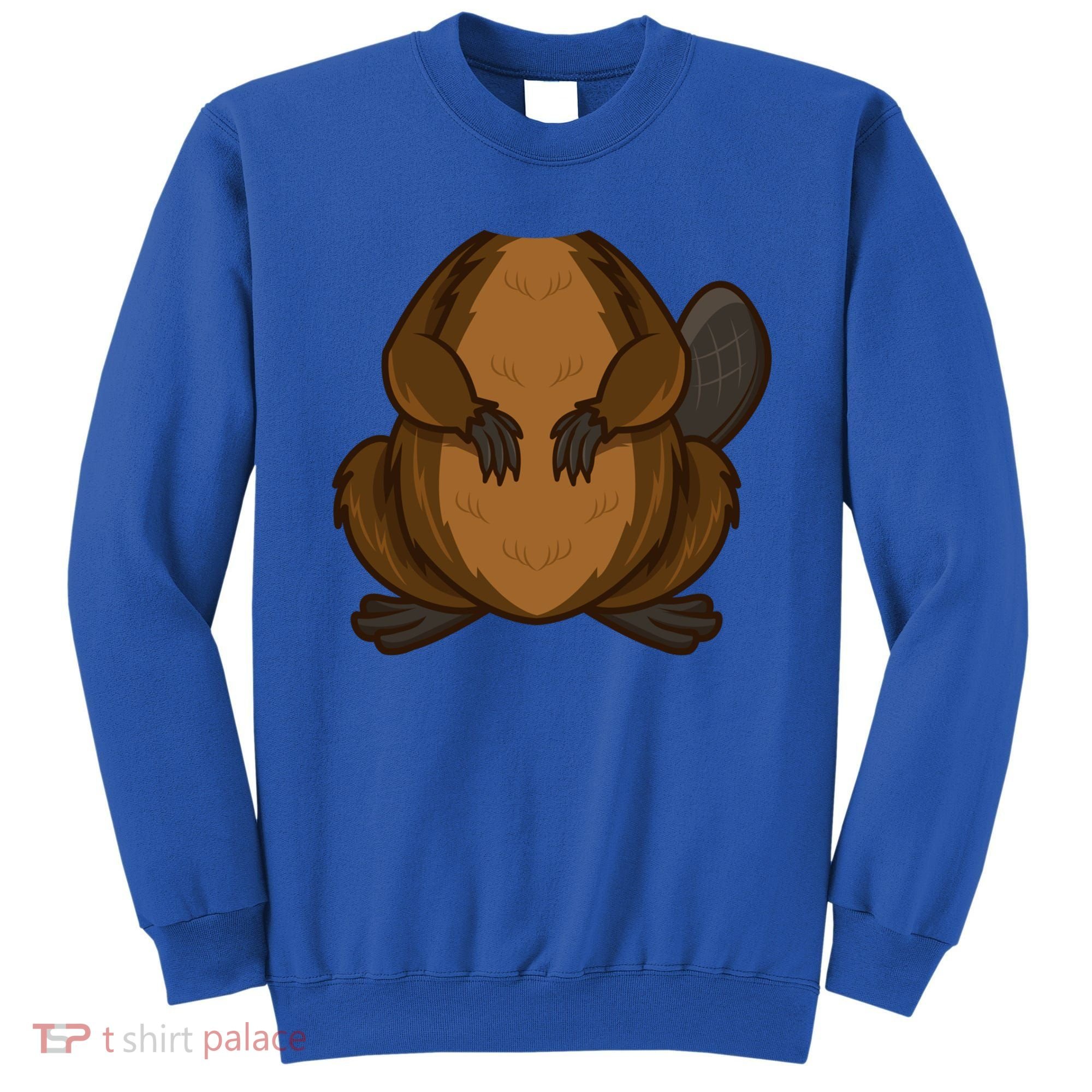 Funny Beaver Body Headless Halloween Easy Costume Outfit Cool Gift Sweatshirt