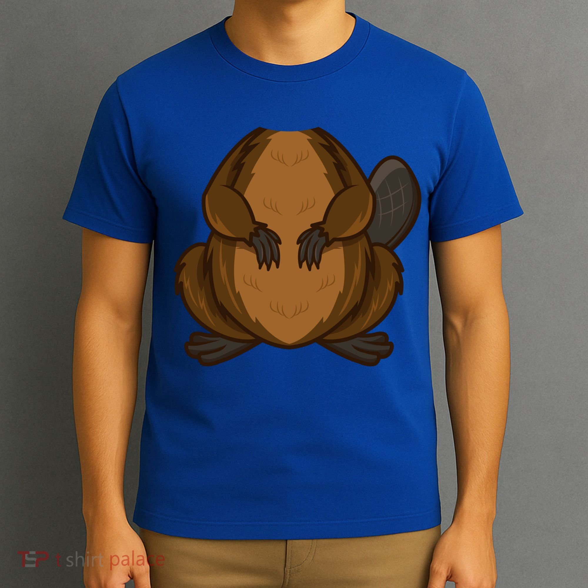 Funny Beaver Body Headless Halloween Easy Costume Outfit Cool Gift T-Shirt