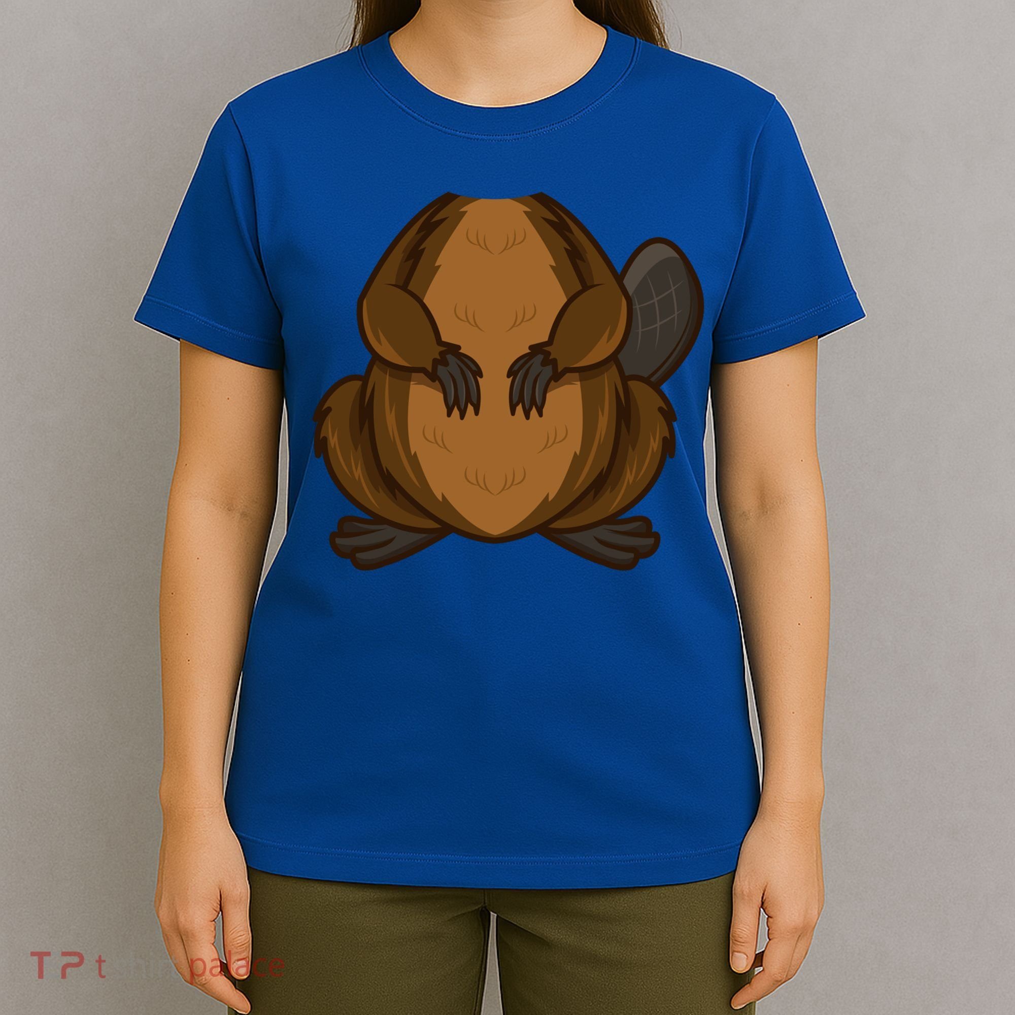 Funny Beaver Body Headless Halloween Easy Costume Outfit Cool Gift T-Shirt