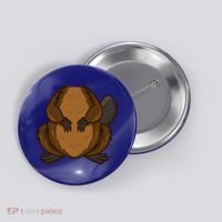 Funny Beaver Body Headless Halloween Easy Costume Outfit Cool Gift Button thumb 0