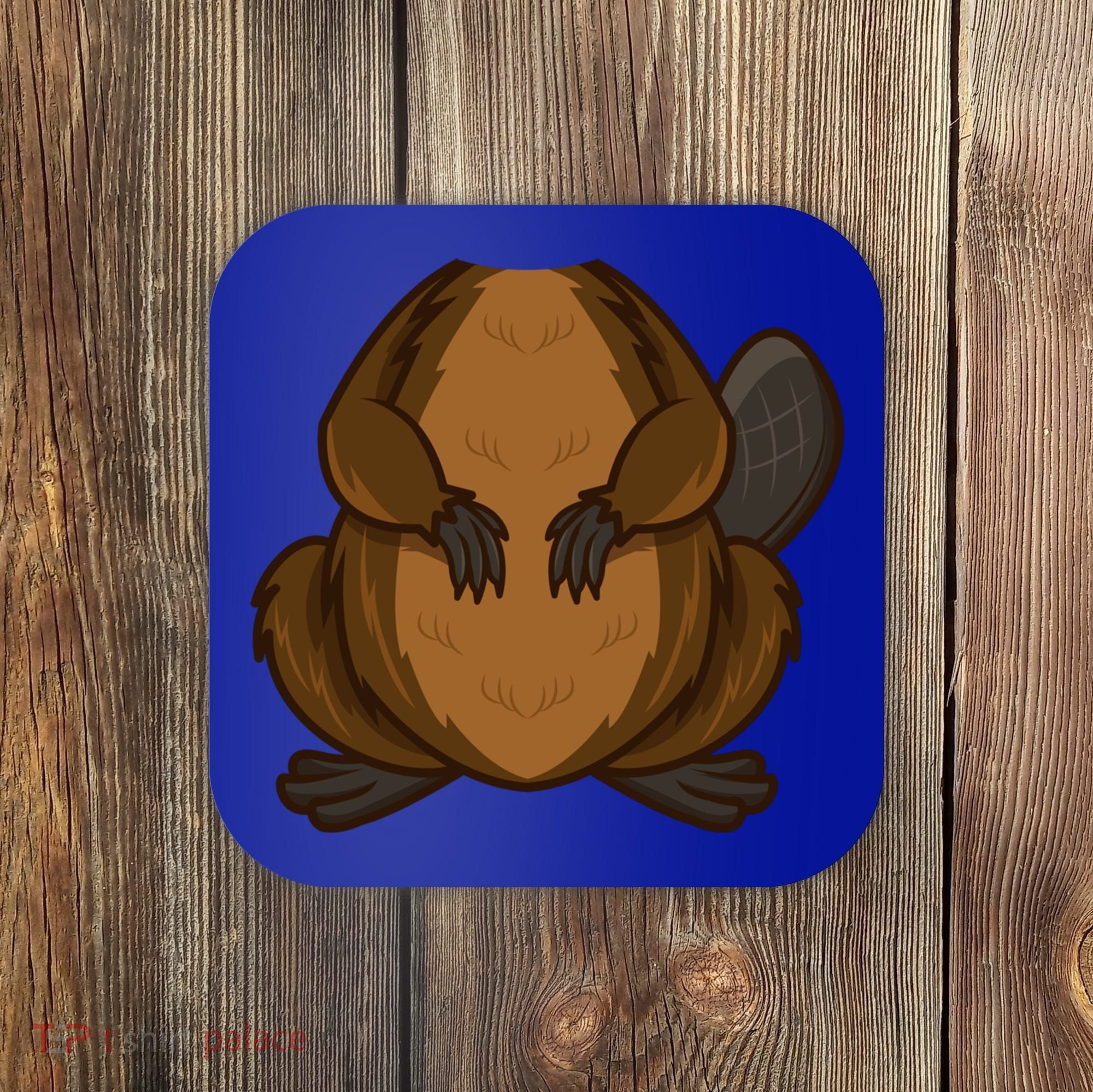Funny Beaver Body Headless Halloween Easy Costume Outfit Cool Gift Coaster