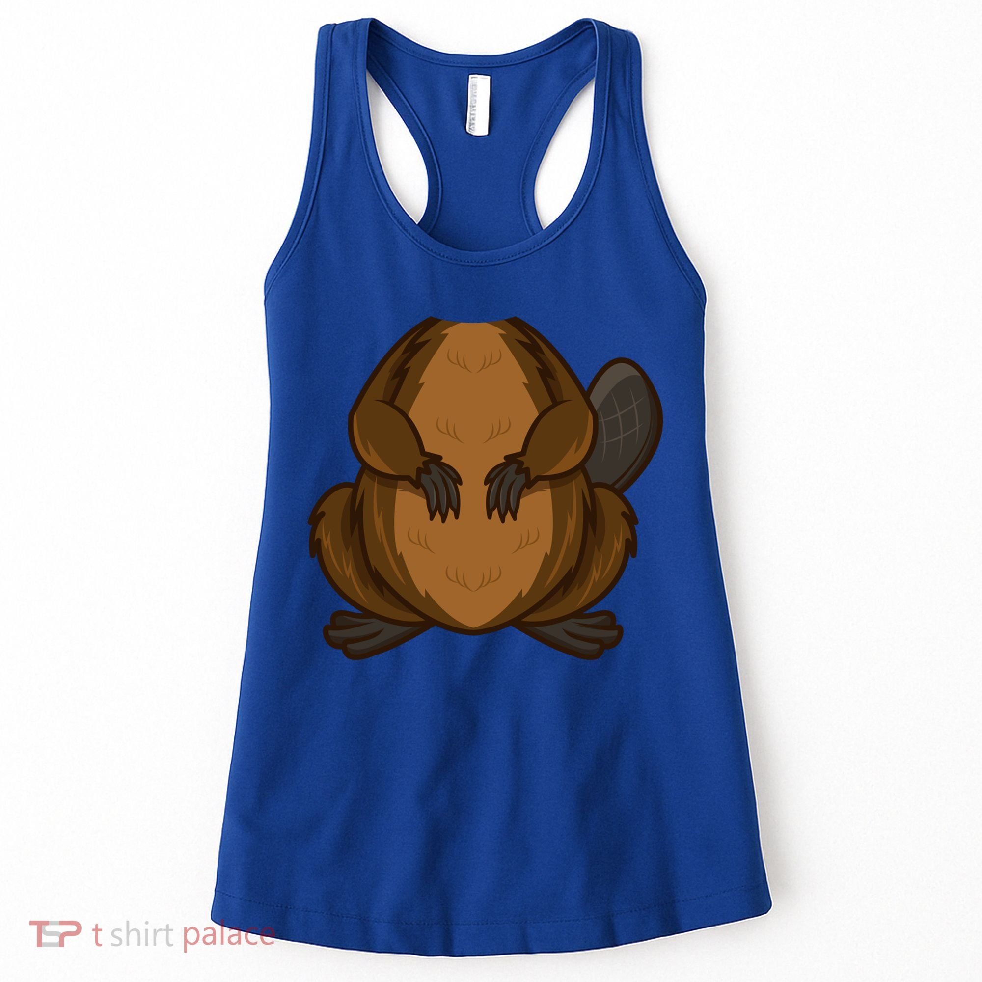 Funny Beaver Body Headless Halloween Easy Costume Outfit Cool Gift Women's Tank Top