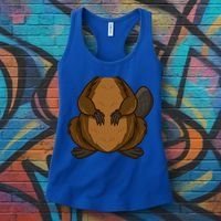 Funny Beaver Body Headless Halloween Easy Costume Outfit Cool Gift Women's Tank Top thumb 3