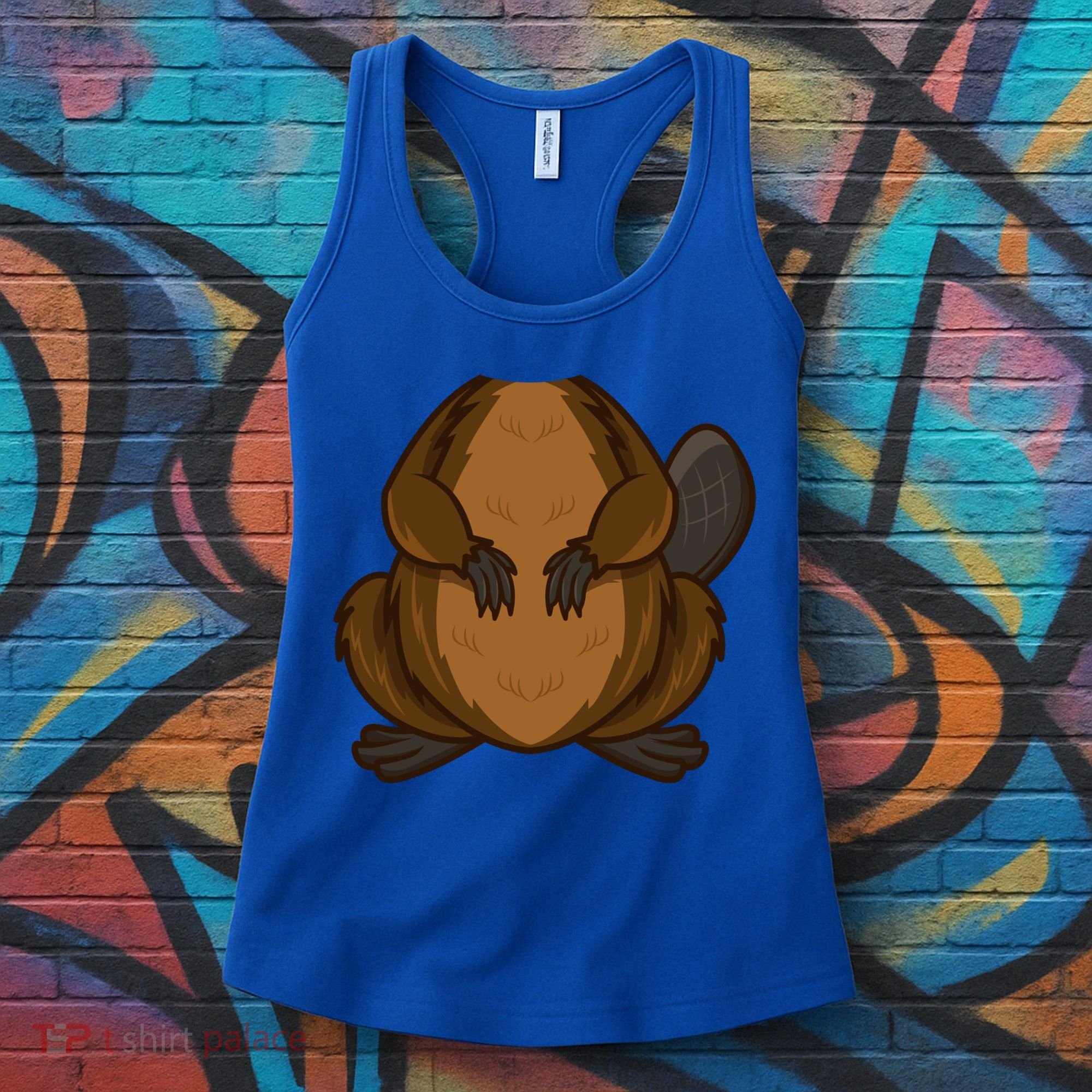 Funny Beaver Body Headless Halloween Easy Costume Outfit Cool Gift Women's Tank Top