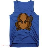 Funny Beaver Body Headless Halloween Easy Costume Outfit Cool Gift Tank Top thumb 0