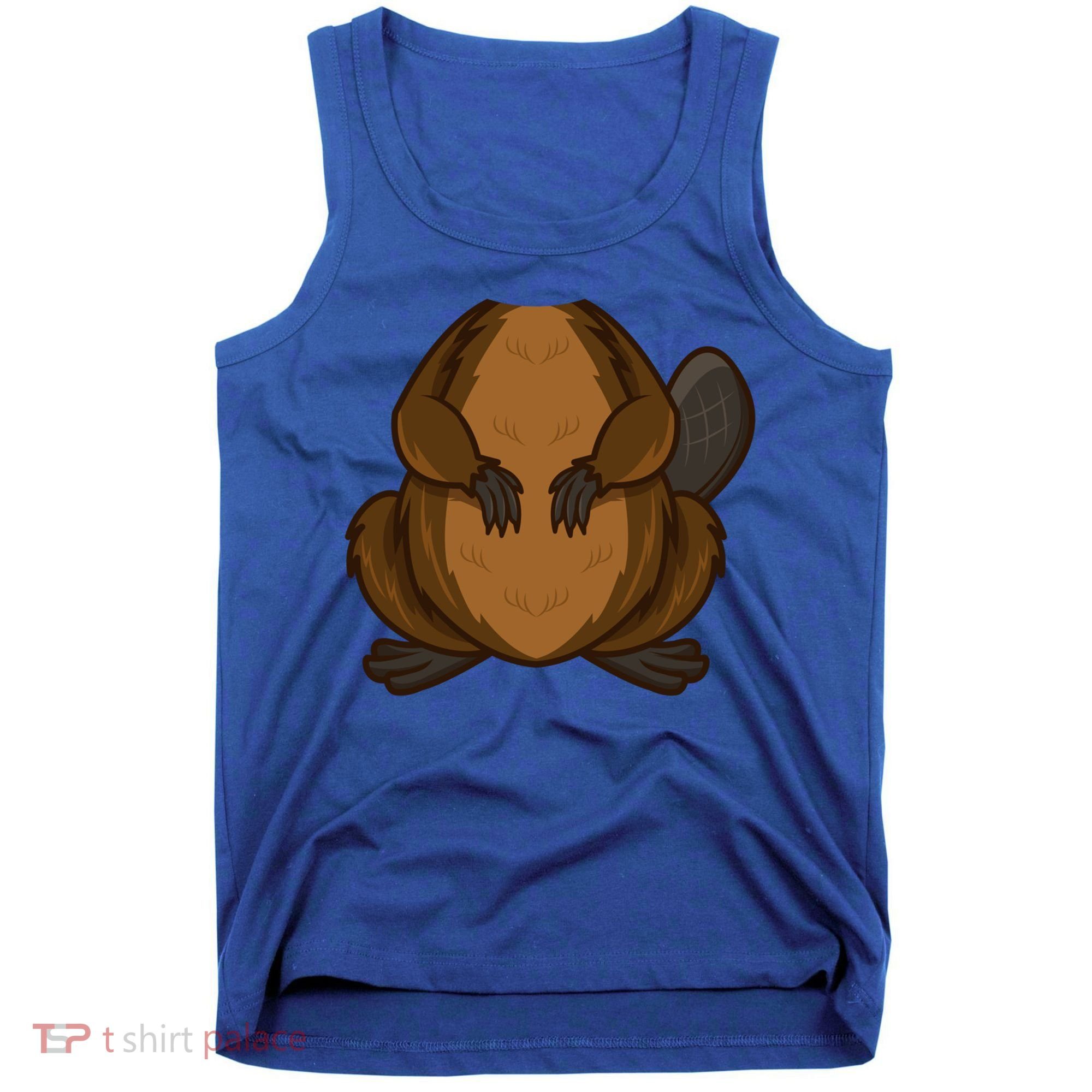 Funny Beaver Body Headless Halloween Easy Costume Outfit Cool Gift Tank Top