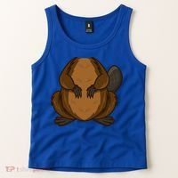 Funny Beaver Body Headless Halloween Easy Costume Outfit Cool Gift Tank Top thumb 2
