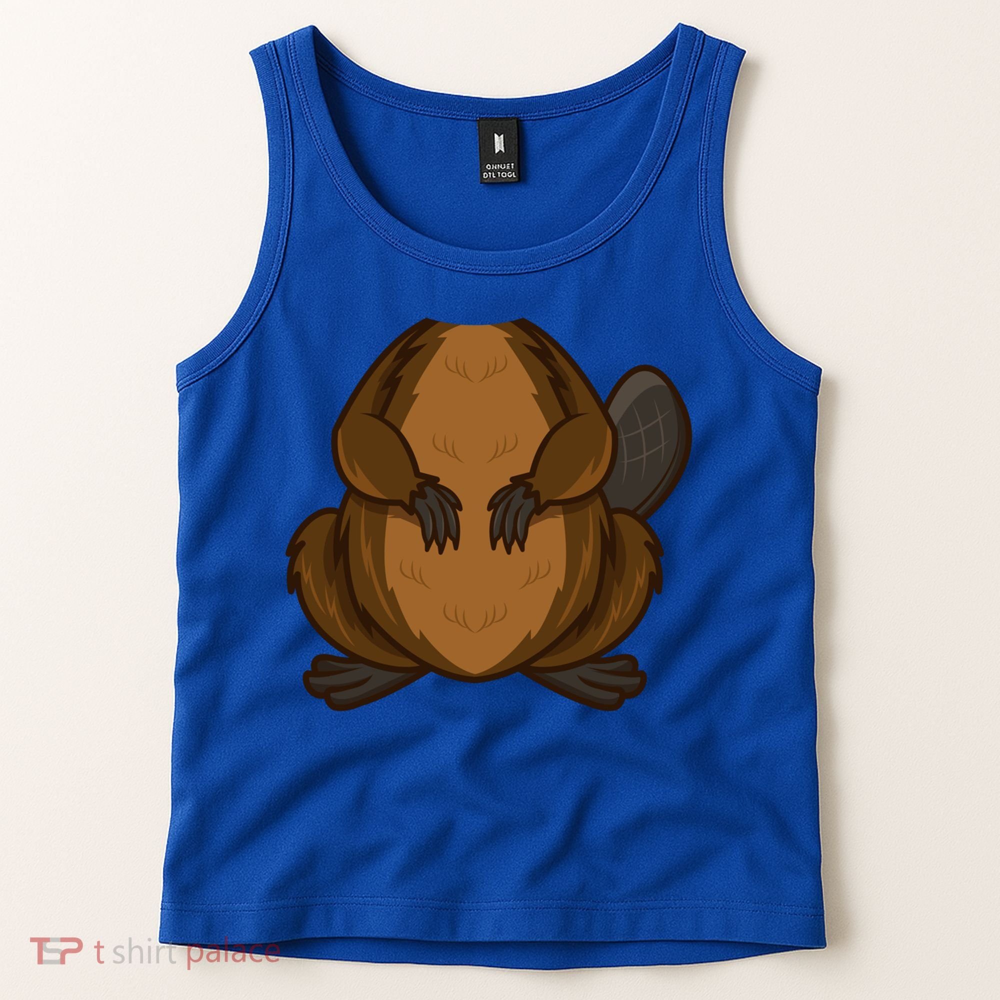 Funny Beaver Body Headless Halloween Easy Costume Outfit Cool Gift Tank Top