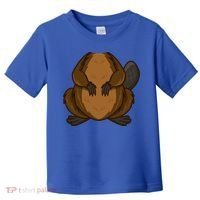 Funny Beaver Body Headless Halloween Easy Costume Outfit Cool Gift Toddler T-Shirt thumb 0