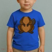 Funny Beaver Body Headless Halloween Easy Costume Outfit Cool Gift Toddler T-Shirt thumb 2