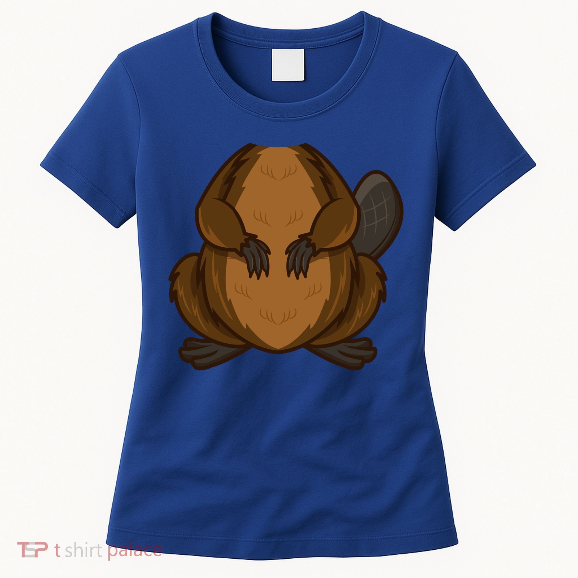 Funny Beaver Body Headless Halloween Easy Costume Outfit Cool Gift Women's T-Shirt