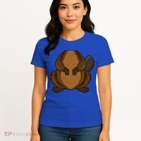 Funny Beaver Body Headless Halloween Easy Costume Outfit Cool Gift Women's T-Shirt thumb 4
