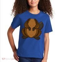 Funny Beaver Body Headless Halloween Easy Costume Outfit Cool Gift Kids T-Shirt thumb 2