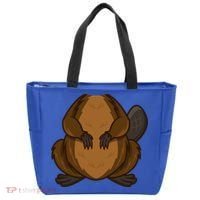 Funny Beaver Body Headless Halloween Easy Costume Outfit Cool Gift Tote Bag thumb 0
