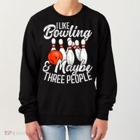 Funny Bowling Bowler Tenpin Bowling Women's Sweatshirt thumb 0