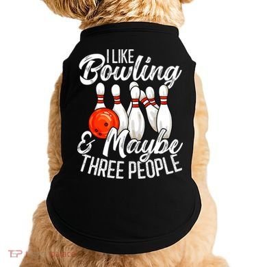Funny Bowling Bowler Tenpin Bowling Doggie Tank