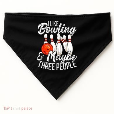 Funny Bowling Bowler Tenpin Bowling USA-Made Doggie Bandana