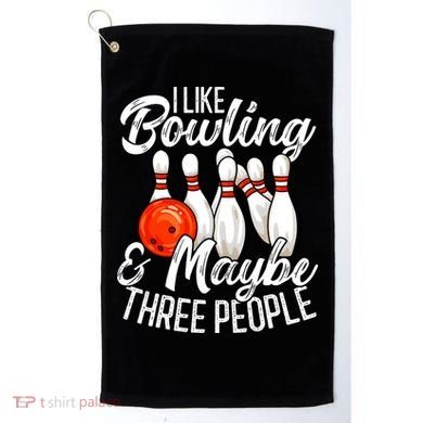 Funny Bowling Bowler Tenpin Bowling Golf Towel