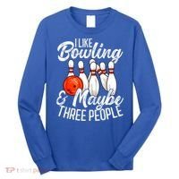 Funny Bowling Bowler Tenpin Bowling Long Sleeve Shirt thumb 0