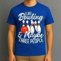 Funny Bowling Bowler Tenpin Bowling T-Shirt thumb 3