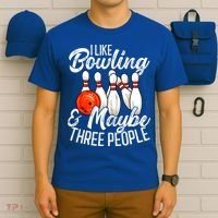 Funny Bowling Bowler Tenpin Bowling T-Shirt thumb 6