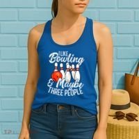 Funny Bowling Bowler Tenpin Bowling Women's Tank Top thumb 2