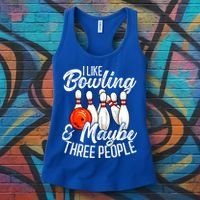 Funny Bowling Bowler Tenpin Bowling Women's Tank Top thumb 3