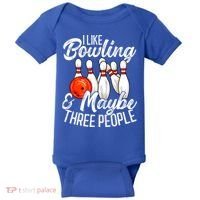 Funny Bowling Bowler Tenpin Bowling Baby Bodysuit thumb 0