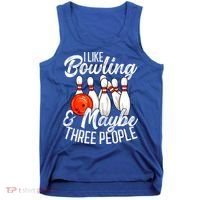 Funny Bowling Bowler Tenpin Bowling Tank Top thumb 0