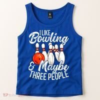 Funny Bowling Bowler Tenpin Bowling Tank Top thumb 2