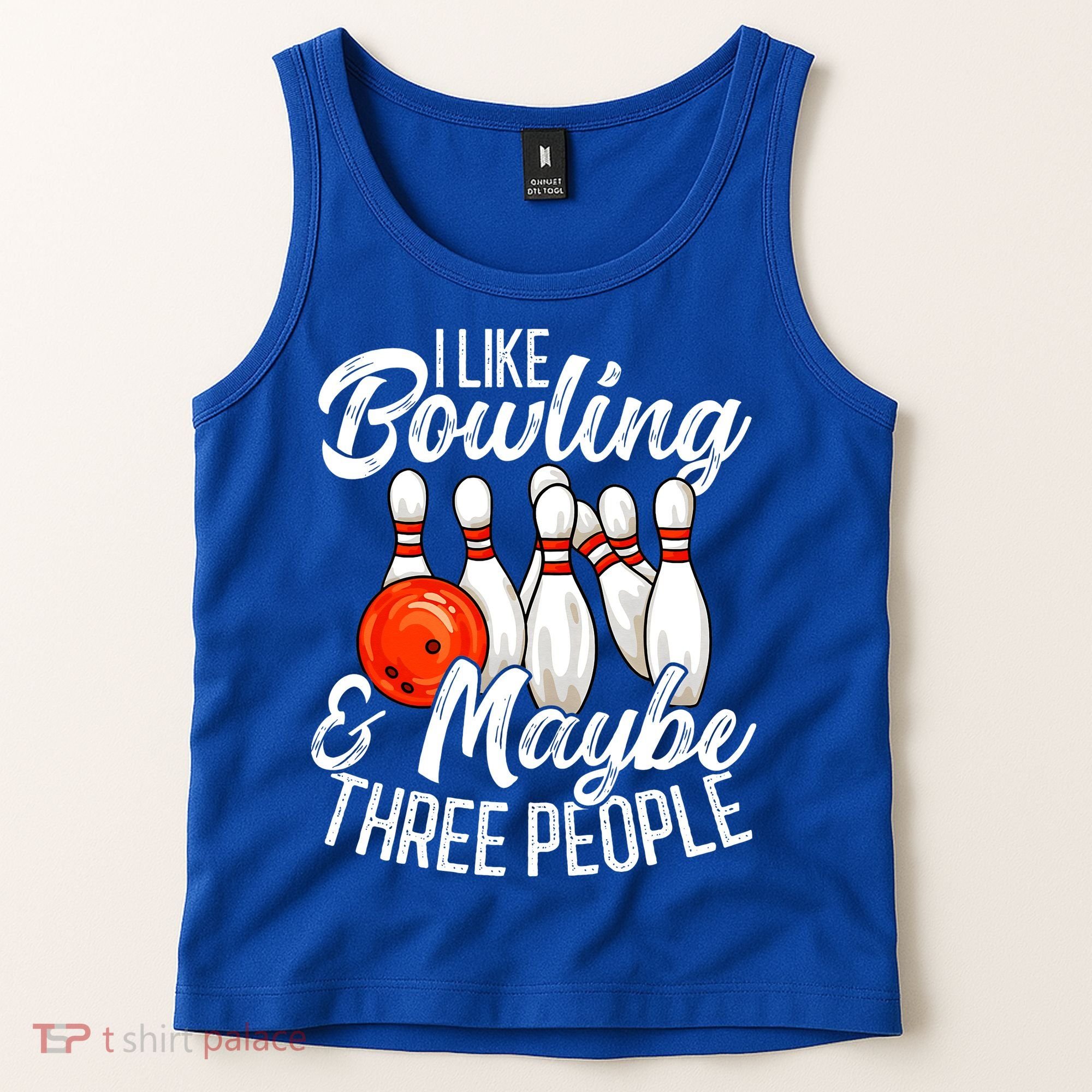 Funny Bowling Bowler Tenpin Bowling Tank Top