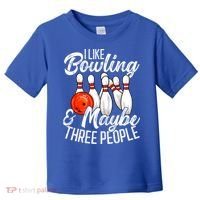 Funny Bowling Bowler Tenpin Bowling Toddler T-Shirt thumb 0