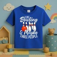 Funny Bowling Bowler Tenpin Bowling Toddler T-Shirt thumb 3
