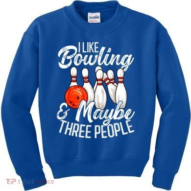 Funny Bowling Bowler Tenpin Bowling Kids Sweatshirt