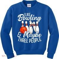 Funny Bowling Bowler Tenpin Bowling Kids Sweatshirt thumb 0
