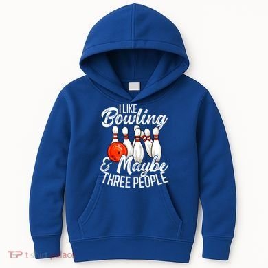 Funny Bowling Bowler Tenpin Bowling Kids Hoodie
