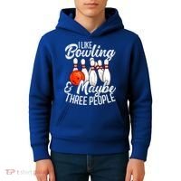 Funny Bowling Bowler Tenpin Bowling Kids Hoodie thumb 4