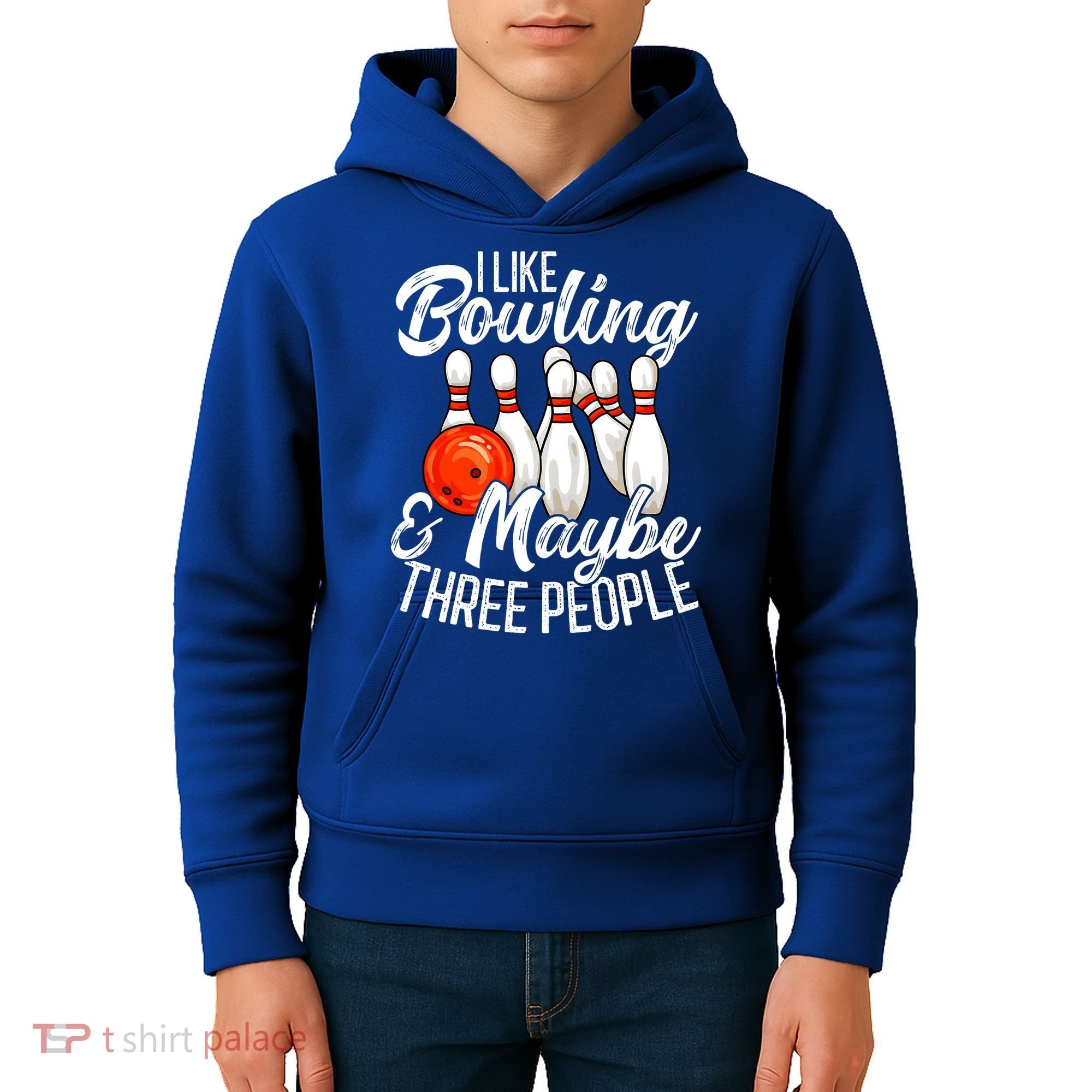 Funny Bowling Bowler Tenpin Bowling Kids Hoodie