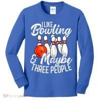 Funny Bowling Bowler Tenpin Bowling Kids Long Sleeve Shirt thumb 0