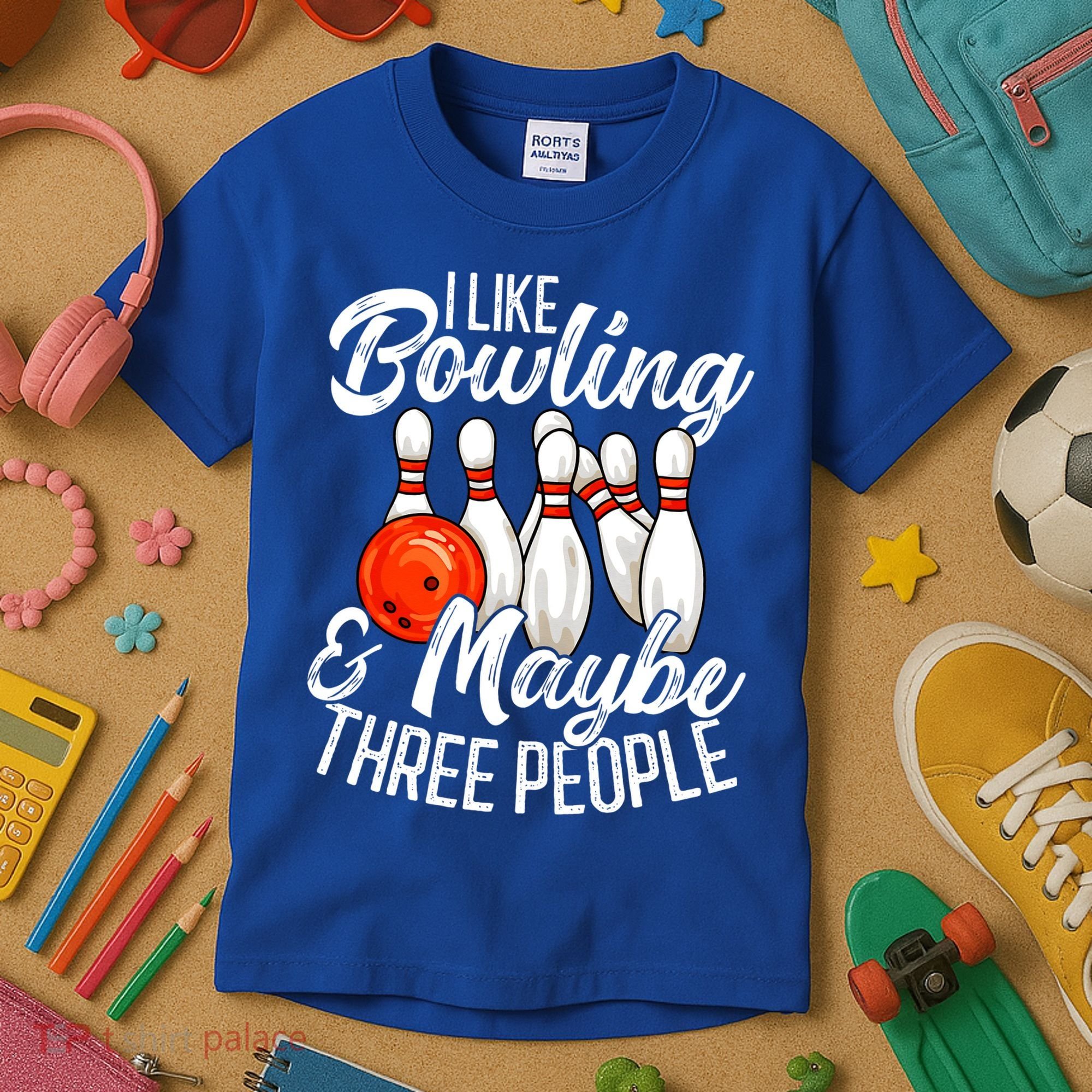 Funny Bowling Bowler Tenpin Bowling Kids T-Shirt