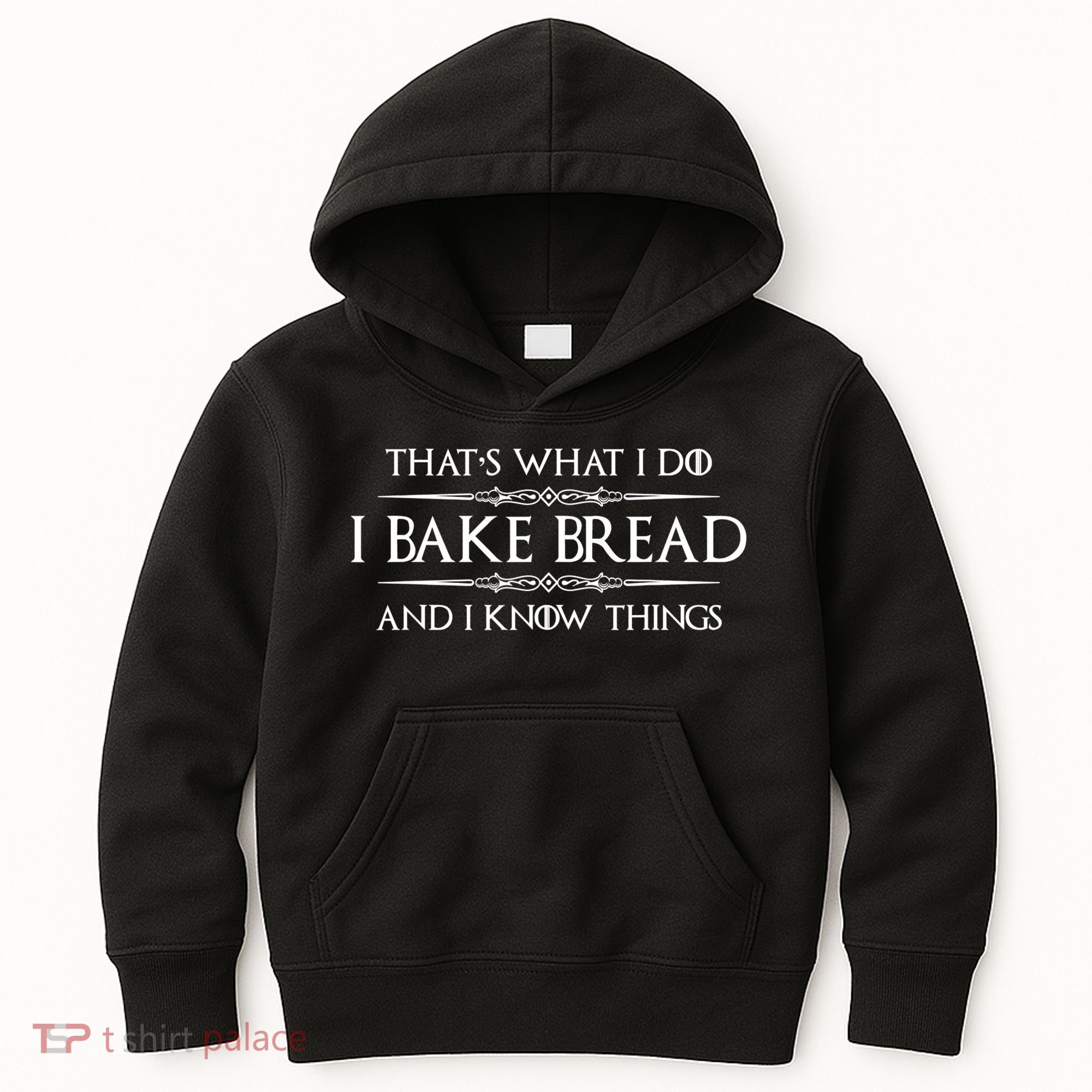 Funny Bread Baker Gifts I Bake Bread I Know Things Baking Gift Kids Hoodie
