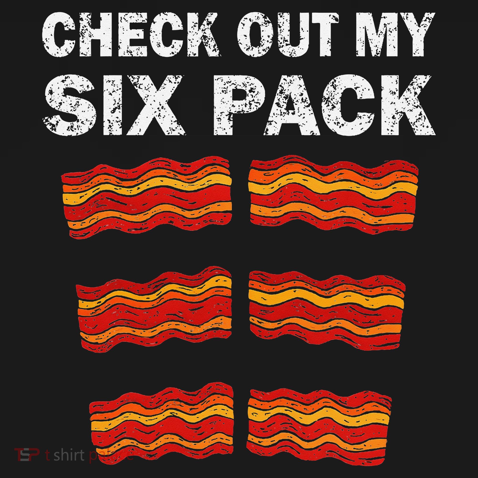 Funny Bacon BBQ Dad Grill CHECK OUT MY SIX PACK Tote Bag