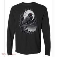 F-Caw-F Black Bird  Comfort Colors Heavyweight Long Sleeve T-Shirt thumb 0