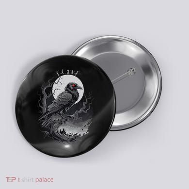 F-Caw-F Black Bird  Button