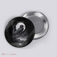 F-Caw-F Black Bird  Button thumb 0
