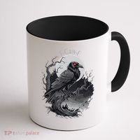 F-Caw-F Black Bird  Coffee Mug thumb 1