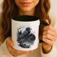 F-Caw-F Black Bird  Coffee Mug thumb 3
