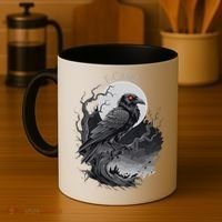 F-Caw-F Black Bird  Coffee Mug thumb 4