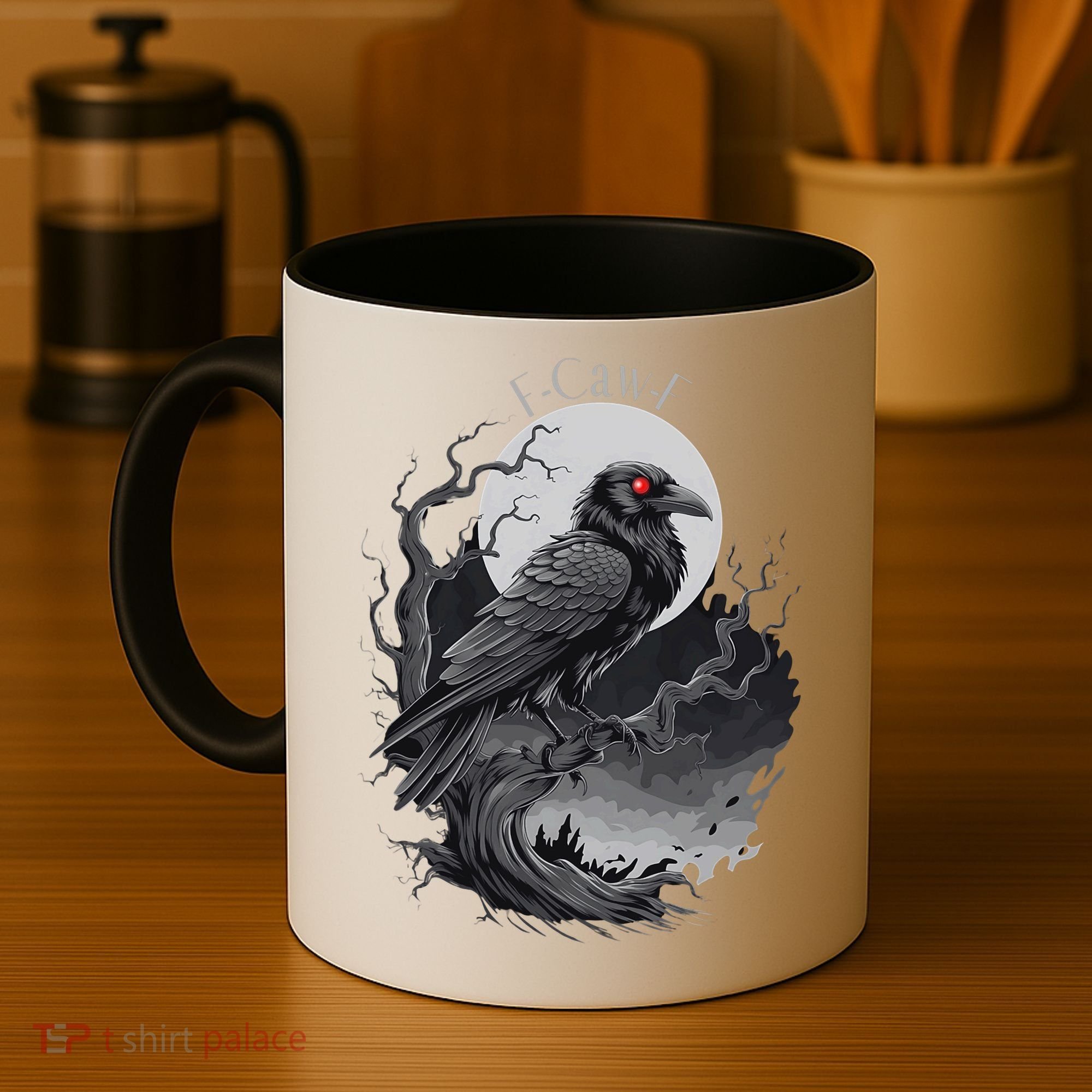 F-Caw-F Black Bird  Coffee Mug