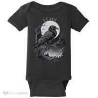 F-Caw-F Black Bird  Baby Bodysuit thumb 0